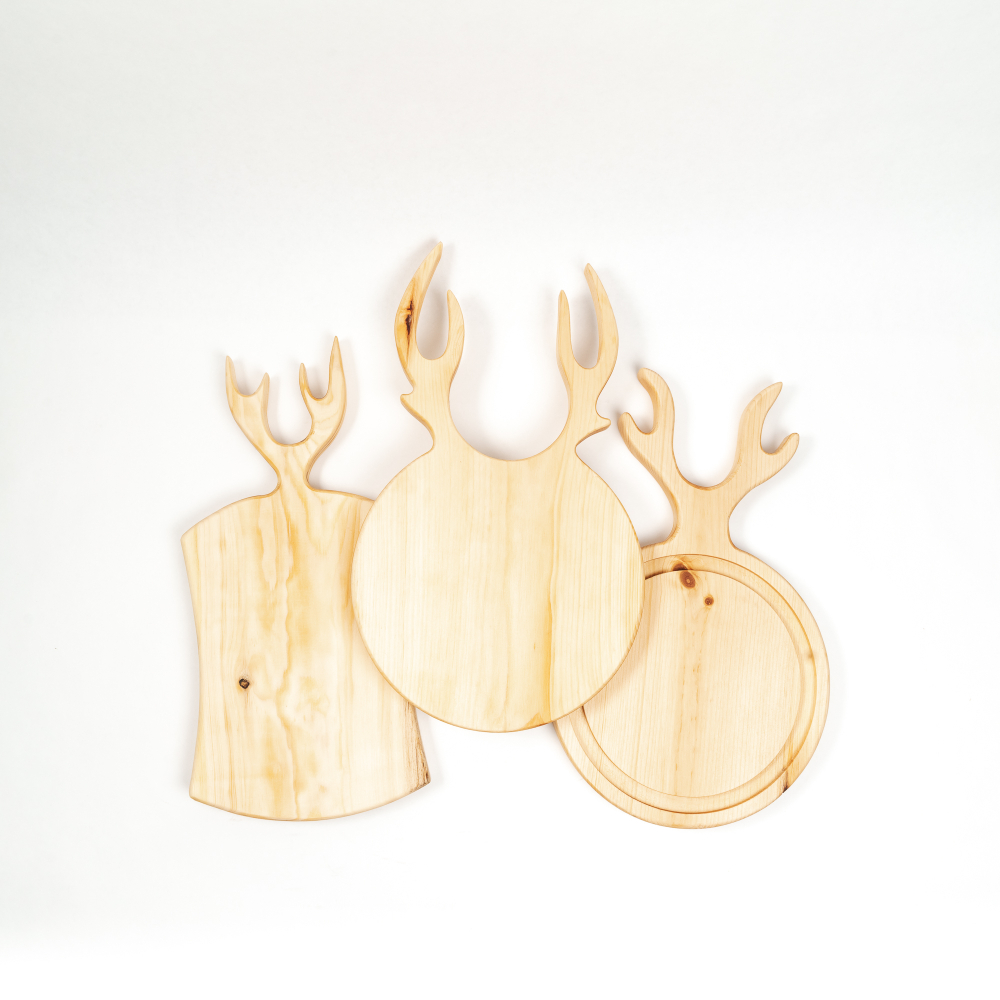 Набор разделочных досок из сибирского кедра 3 шт.  RDN30