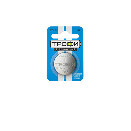 Батарейки Трофи CR2430-1BL ENERGY POWER Lithium