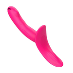 Розовый поясной вибратор с пультом ДУ (Цвет: розовый)