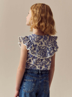 Топ для девочки Next E76-894, Синий, Белый