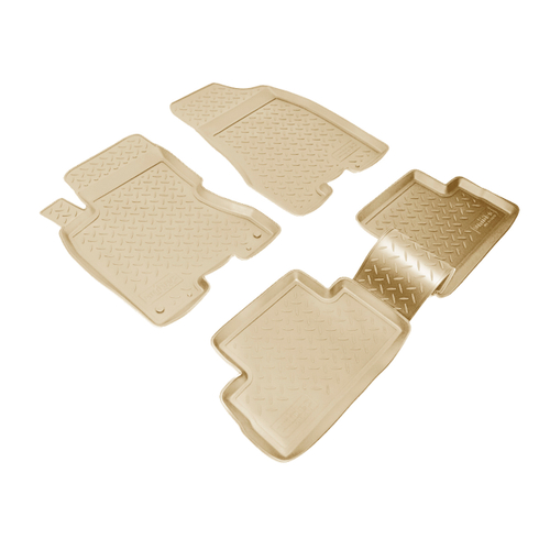 Ковры в салон Norplast/Unidec для Nissan X-Trail в кузове T31 (2007-)Полиуретан,Бежевый, арт.NPL-Po-61-81-B