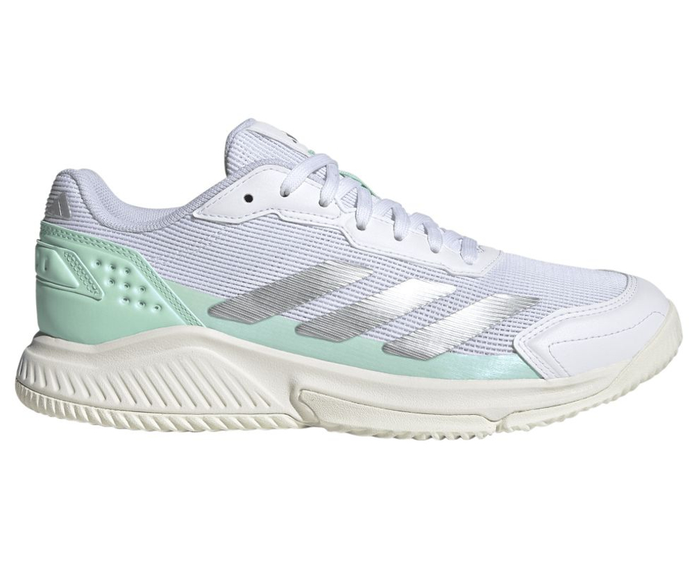 Женские кросовки для Padel Adidas Courtquick Padel W - white/silvermetallic/clear mint