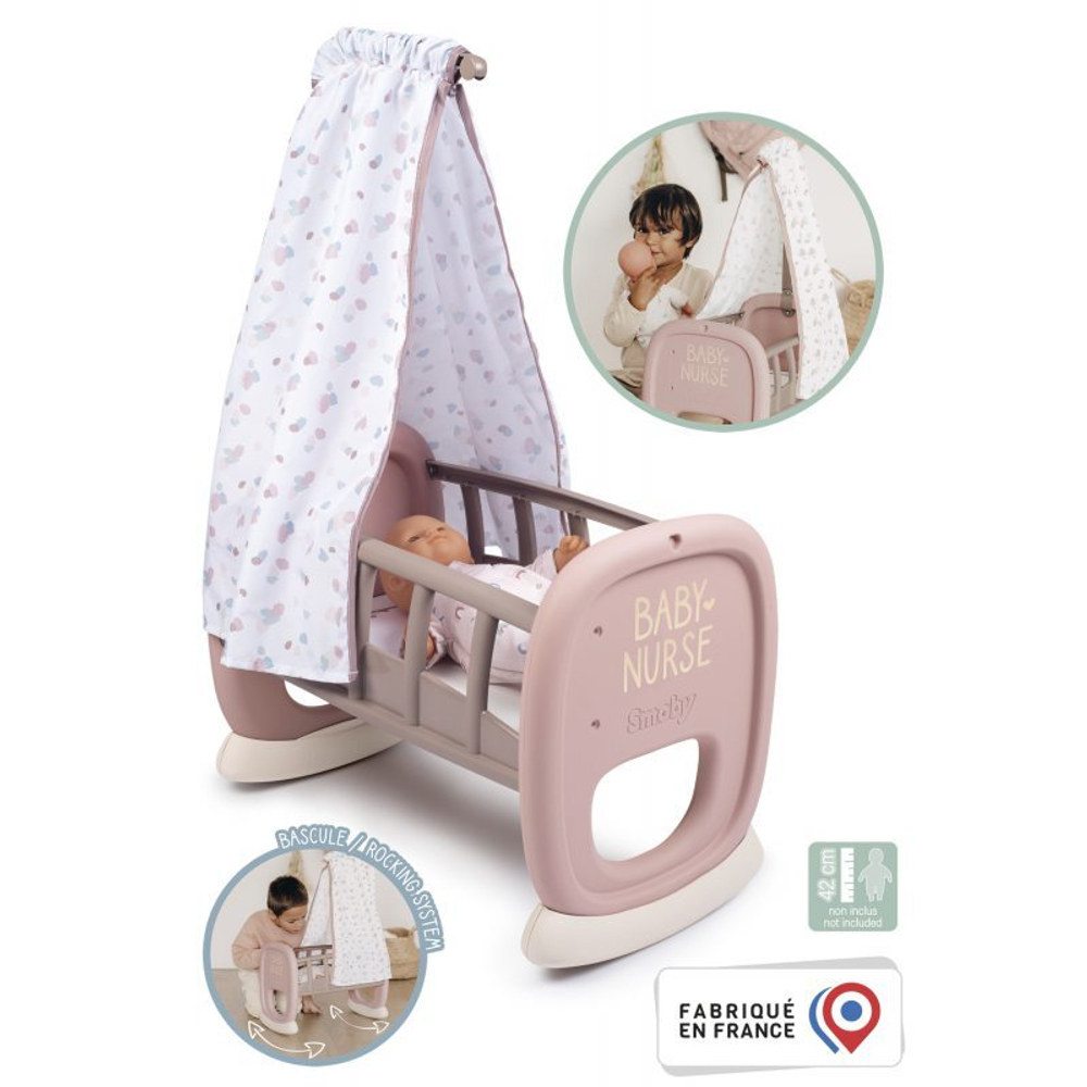 Smoby Baby Nurse - Люлька с балдахином 220373