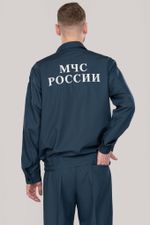 Костюм летний мужской МЧС (Патруль-240, серо-синий)