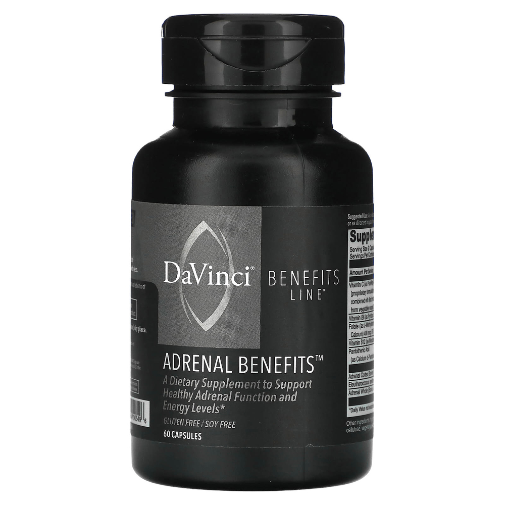 DaVinci Laboratories, Benefits Line, Adrenal Benefits, 60 капсул