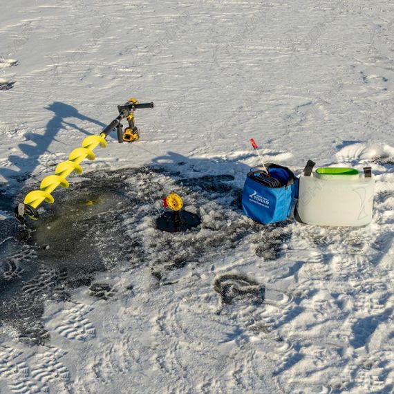 Набор жерлиц на подставке ЖЗ-04 (d-185мм.катушка d-63мм) (10шт) ТОНАР