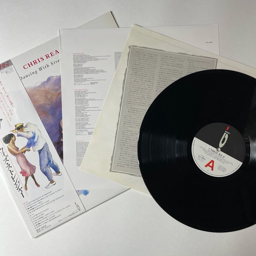 Винтажная виниловая пластинка LP Chris Rea Dancing With Strangers (Japan 1987) (Obi) Windy Town
