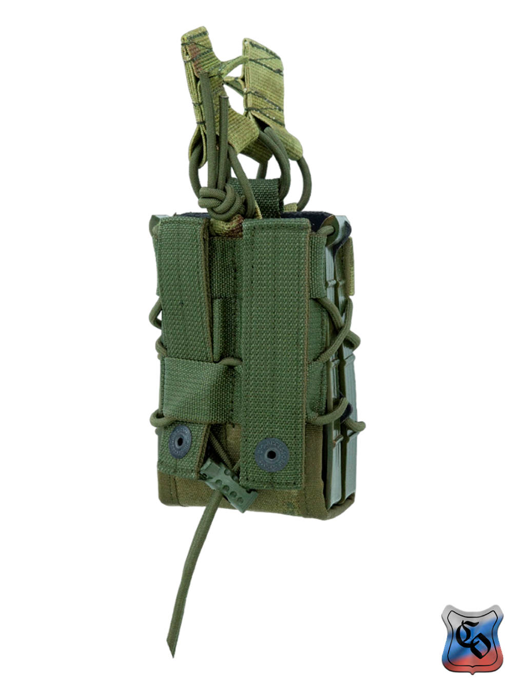 Подсумок SSO АКМ 2 RAID MOLLE без клапана и с утяжкой (Мох)