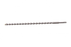 Бур по бетону, двойная спираль, Cobalt W-tip, 16x460 мм, SDS PLUS, серый