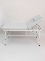 Массажный стол стационарный с прошивкой Massagecomplekt, с регулировкой высоты и вырезом для лица, 190*70, черный