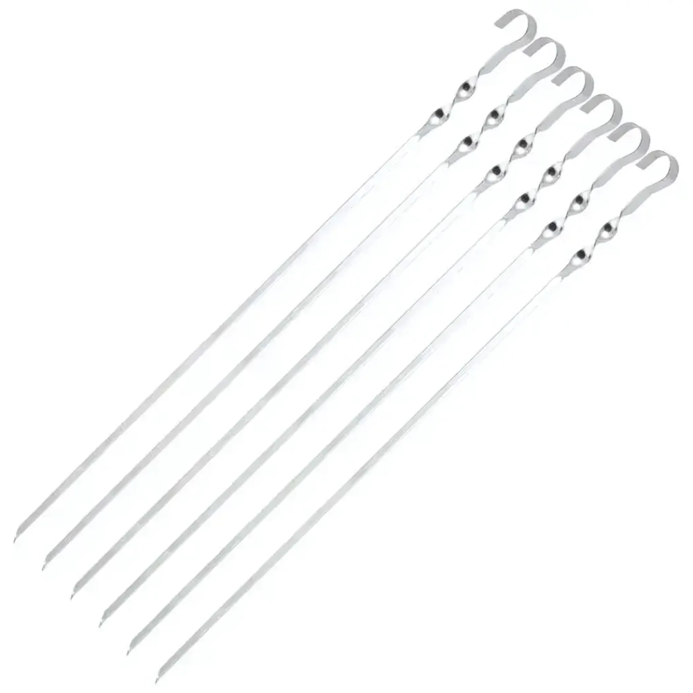 Набор шампуров ECOS 560*10*1,0мм, угловой, с витком, 6шт.