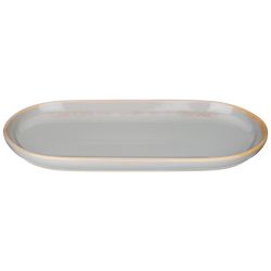 ТАРЕЛКА ОВАЛЬНАЯ BRONCO "SOUL KITCHEN" 30*14,5*2,5 СМ СЕРАЯ (КОР=24ШТ.)