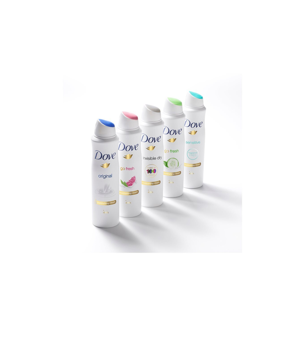 Dove Original - дезодорант антиперспирант спрей 48ч /   150  ml  / GTIN 8000630040843