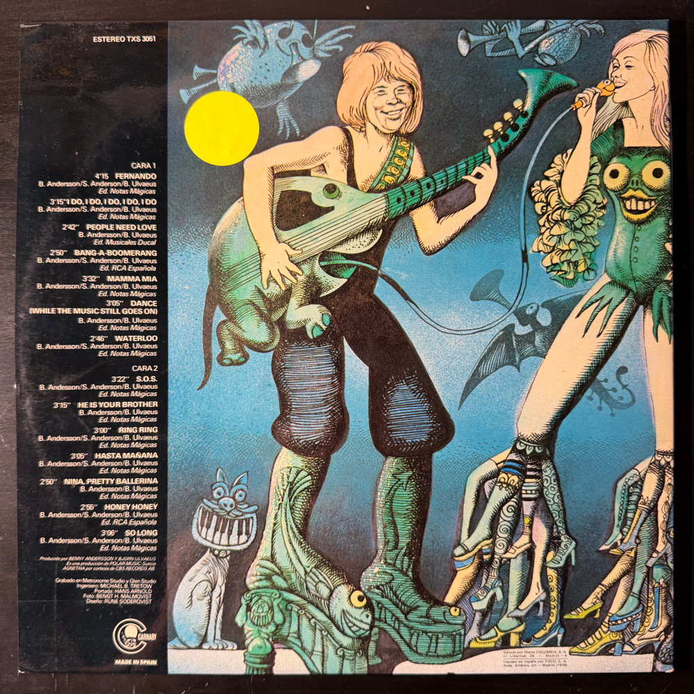 ABBA ‎– Grandes Exitos (Испания 1976г.) Т