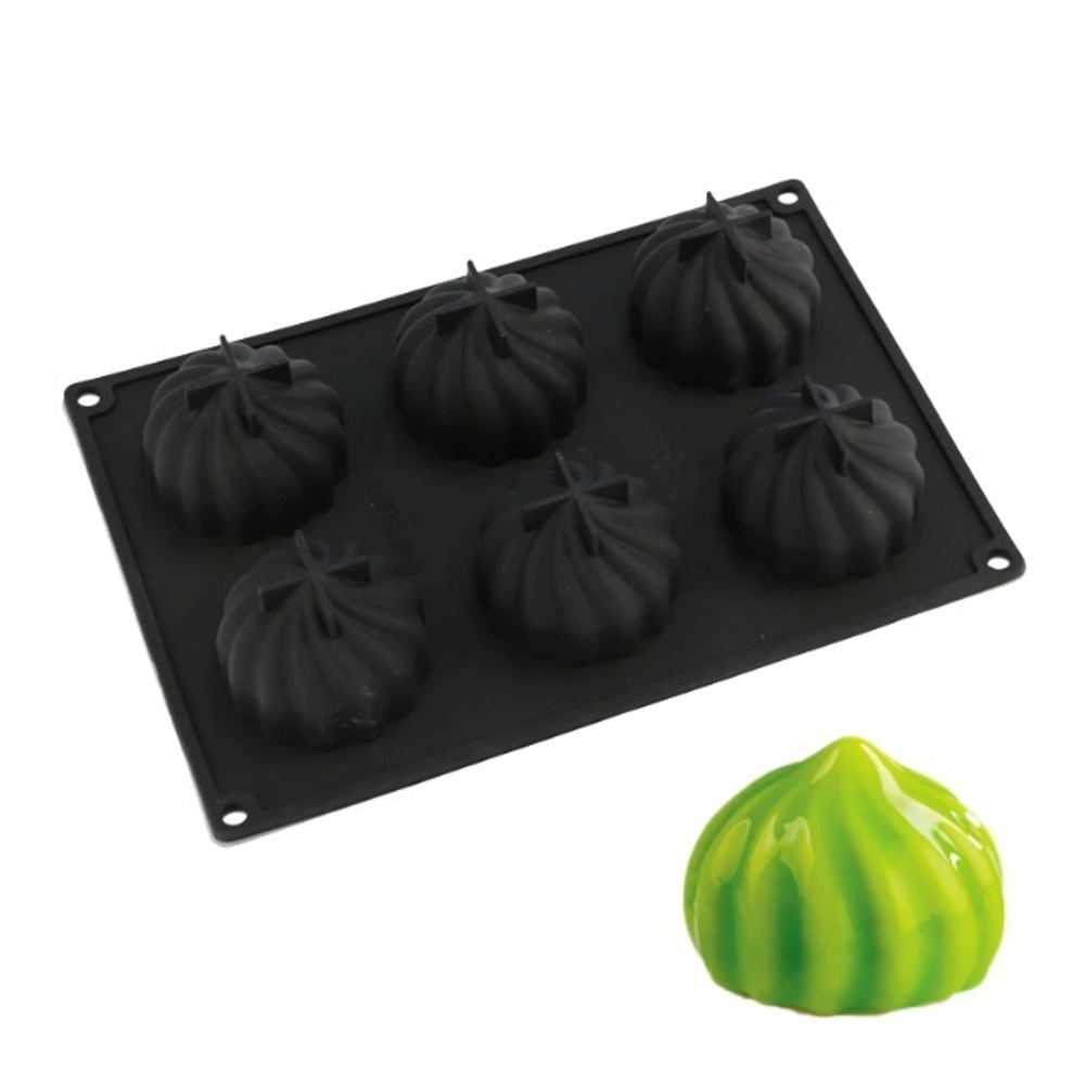 Форма для муссовых десертов "Взбитые сливки 6в1 d6 см." 28*20 см.