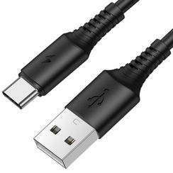 USB Кабель Borofone BX47 USB (m)-Type-C (m) 1.0м 3.0A силикон черный