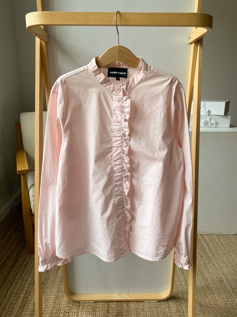 Хлопковая блузка Armani, 152