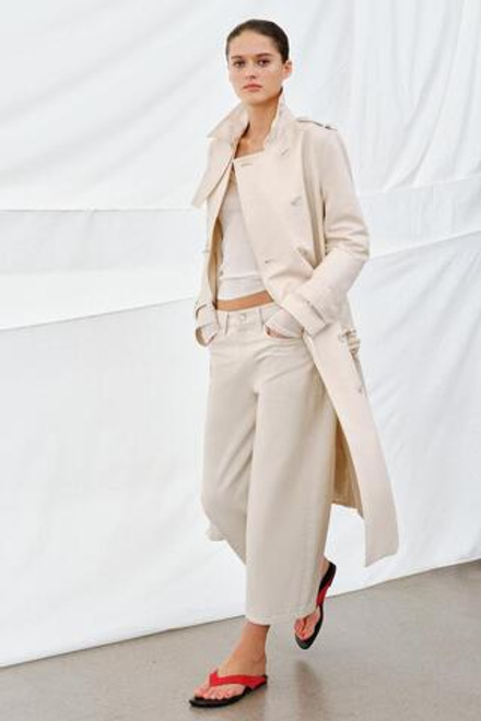 ZARA ДЖИНСЫ ZW COLLECTION CULOTTE СО СРЕДНЕЙ ПОСАДКОЙ, КАМЕННО-СЕРЫЙ