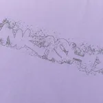 Футболка Ymkashix Sprayed logo фиолетовая