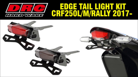 Tail light DRC for Honda CRF250L-M-Rally. Smoke/Red lens. Tail tidy, Short tail