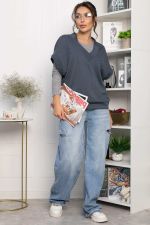 Костюм трикотажный Уютный шарм (серо-синий) К14251-5М LT Collection