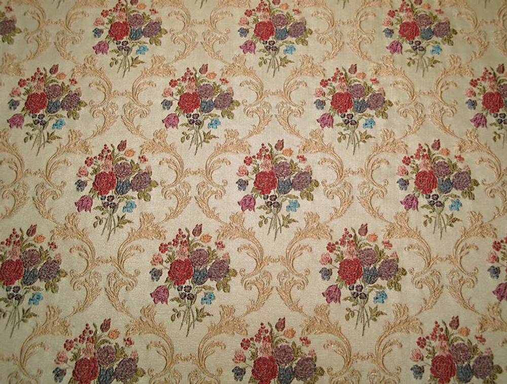 Жаккард Букет малый лазурь