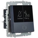 BRITE Кнопка звонка с индикацией для отелей 10А ВС10-1-9-БрМ маренго IEK