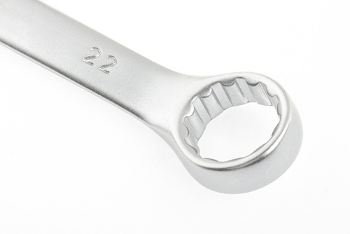 15216 Ключ комбинированный, 22 мм, CrV, матовый хром//Stels