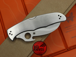 Нож Spyderco Matriarch 2 Stainless Steel - рукоять сталь, вейв, клинок серрейтор