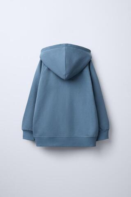 ZARA ХУДИ С МОЛНИЕЙ, СИНИЙ