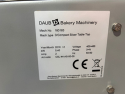 Хлеборезка DAUB D/Compact Slicer Table Top