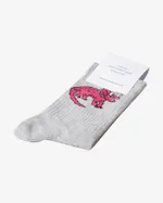 Носки с Серьезным Трицератопсом Серые