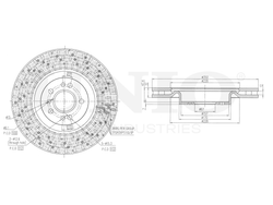 Диск тормозной передний UNIO BRD-20513