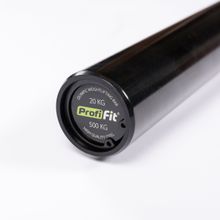 Гриф для штанги олимпийский 2200 мм (черный, до 500 кг, замки-пружины) D50 мм PROFI-FIT