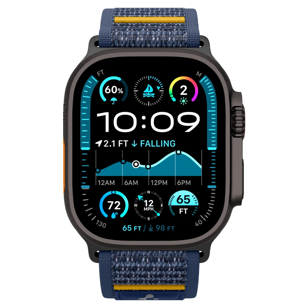 Ремешок Spigen Athlex Air Active Band для Apple Watch 49мм/46мм/45мм/44мм синий