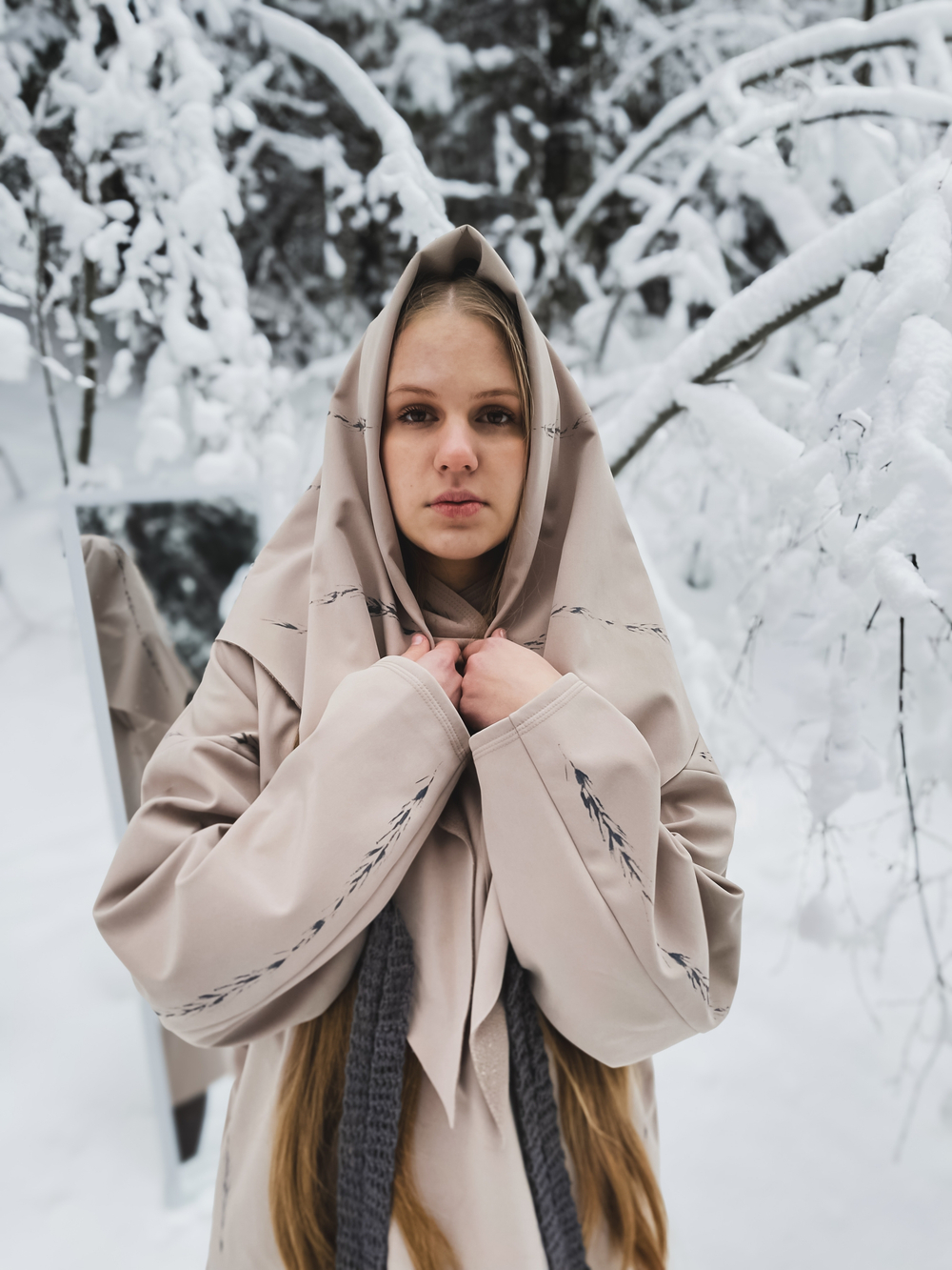 Платок Колосья