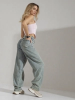 Джинсы багги широкие бойфренды