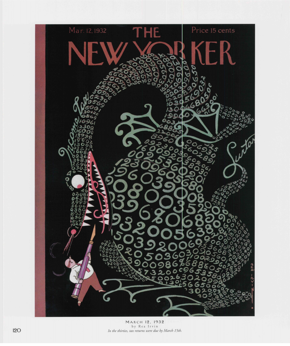 Постер журнала The New Yorker 12-03-1932, двусторонний