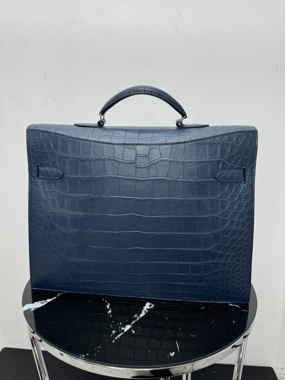 Портфель Hermes из кожи крокодила