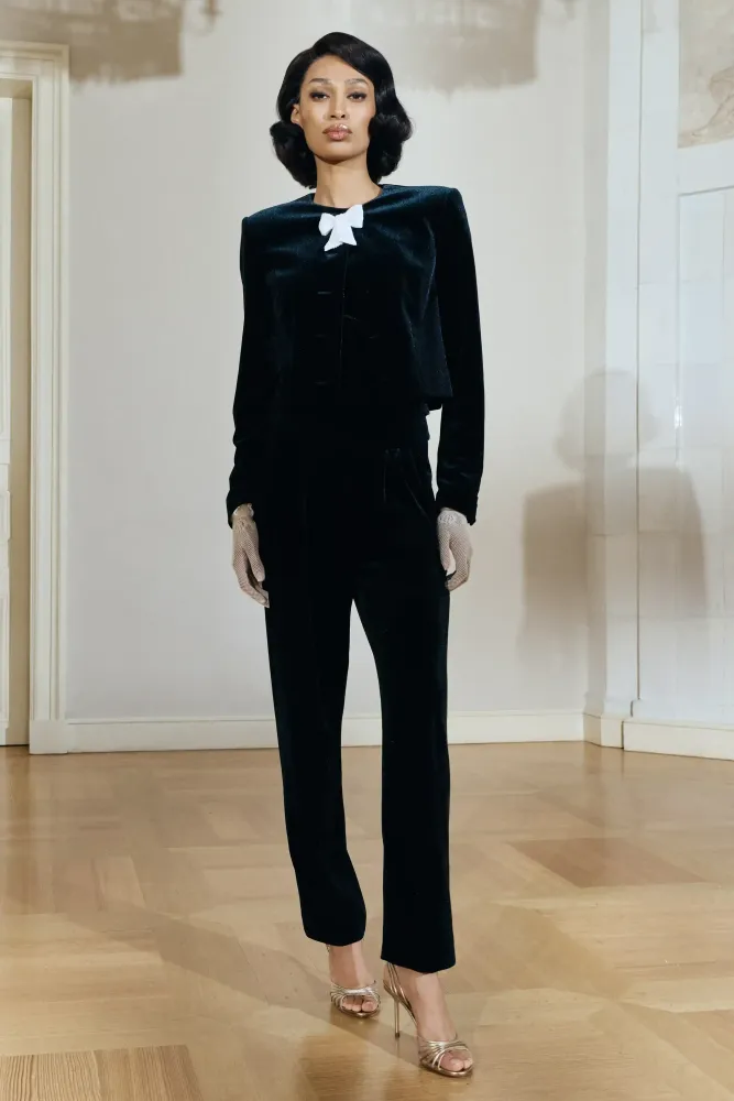 Naomi, брюки из черного кружева