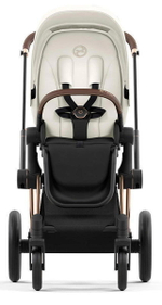 Коляска Cybex Priam IV Rosegold complete и автокресло Cloud G i-Size Ocean Blue Plus 3 в 1 Off White