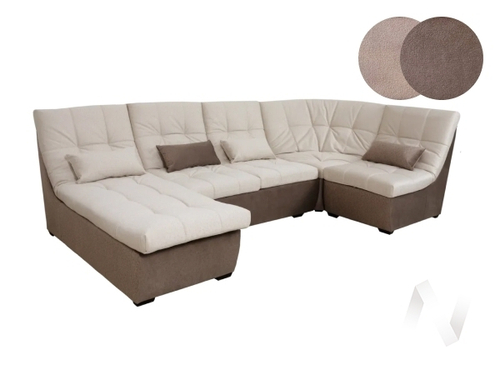 Диван угловой София 2 ДКУ ЗТ латы (Brendy Beige; 4 кат/Brendy Latte; 4 кат)