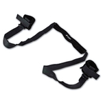 Черная поддержка с подкладкой для комфорта шеи с манжетами на лодыжки (Цвет: черный)