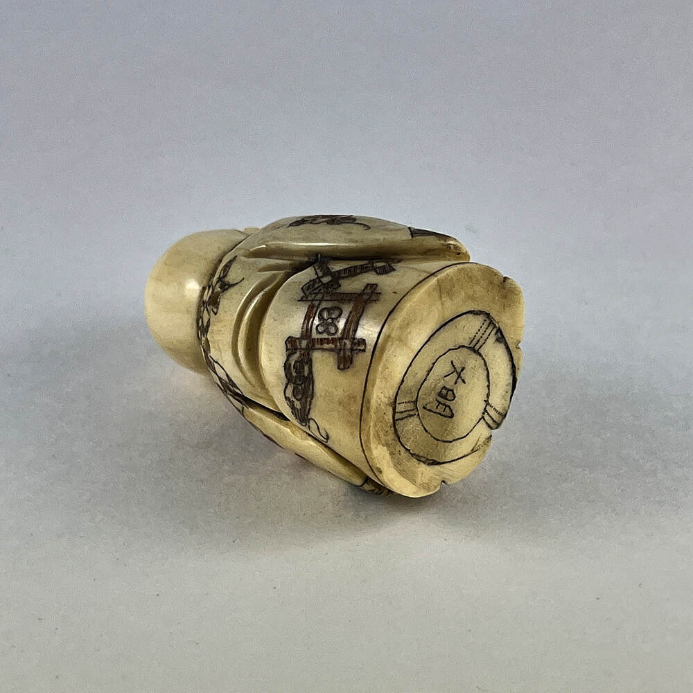 Статуэтка нэцкэ Ребенок Карако с карпом