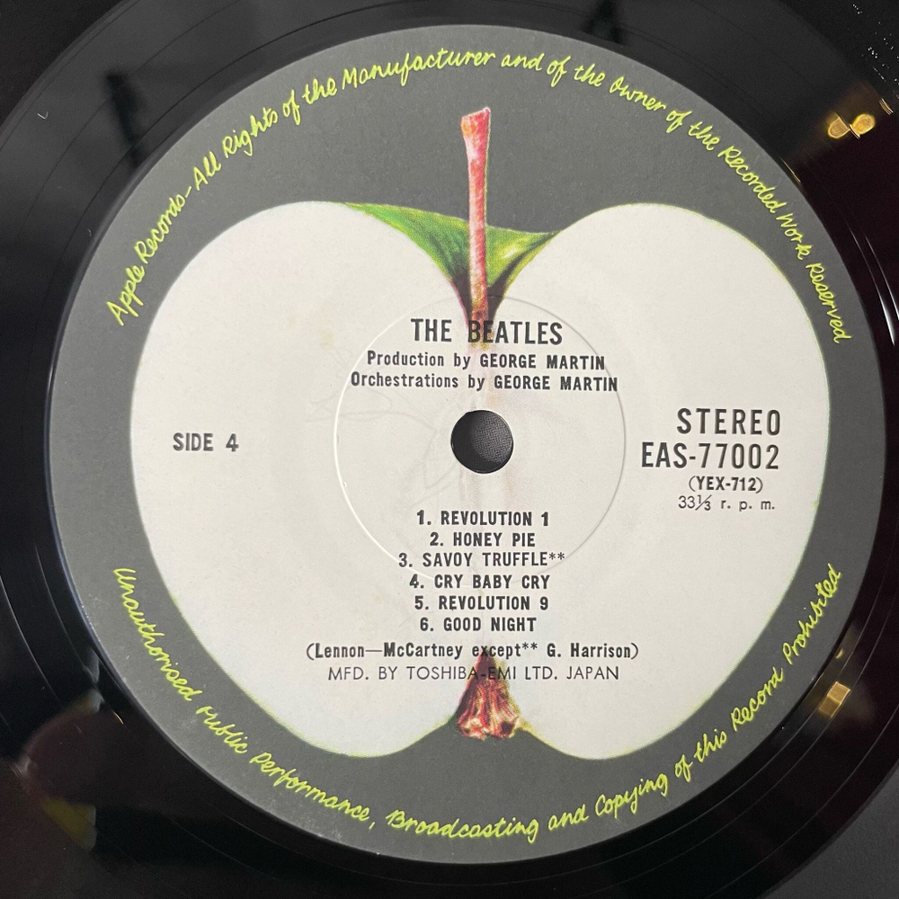 Винтажная виниловая пластинка LP The Beatles White Album Белый Альбом (Japan 1976) (Obi, 4 фотографии, постер) Полный Комплект