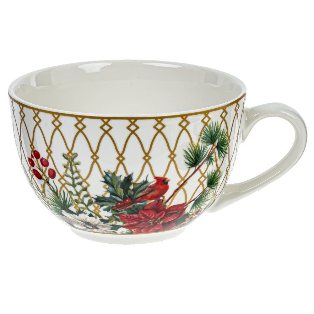 GAEM Чашка с блюдцем "Зимнее волшебство", 250 мл, L15,5 W15,5 H6,5 см