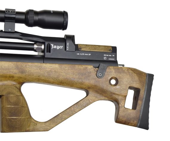 Пневматическая винтовка Jaeger SP Булл-пап с передним взводом (PCP, прямоток, ствол AP550, полигонал) 6,35 мм