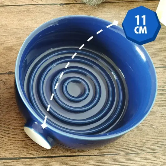 Чаша для бритья керамическая, диаметр 11 см, цвет синий