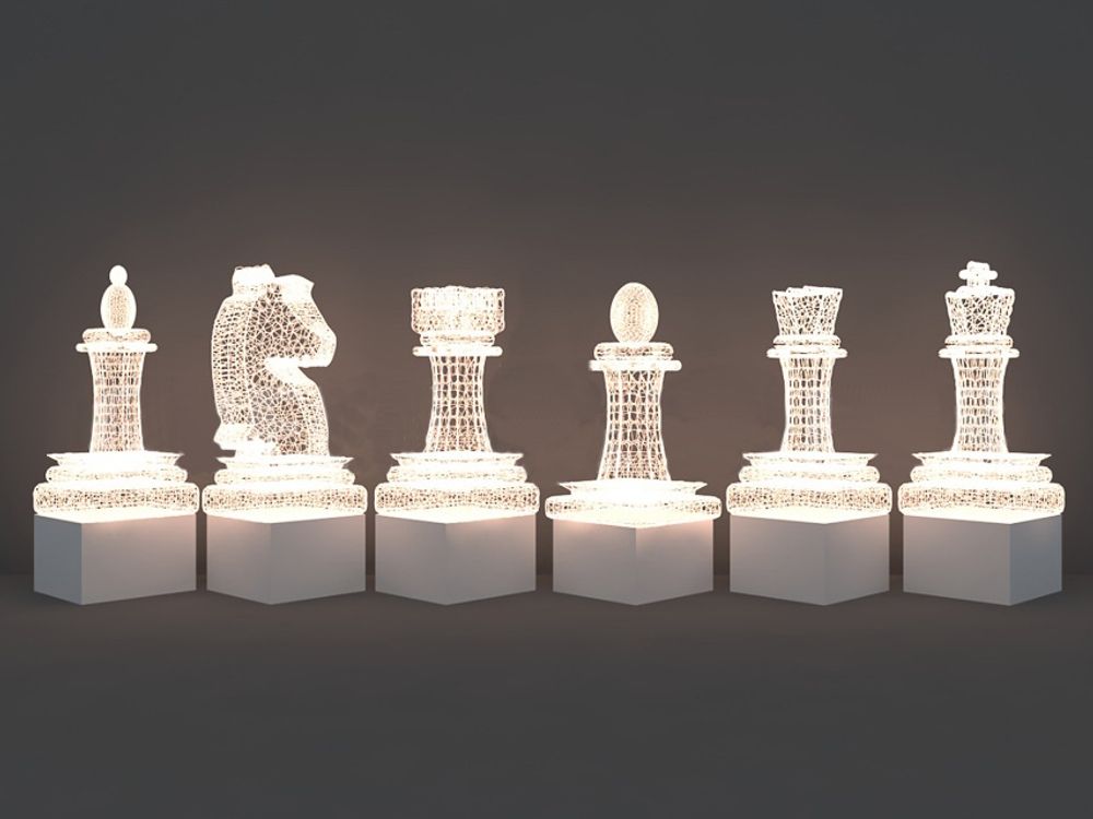 Светодиодная Шахматная фигура