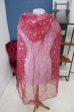 Накидка карнавальная легкая с капюшоном